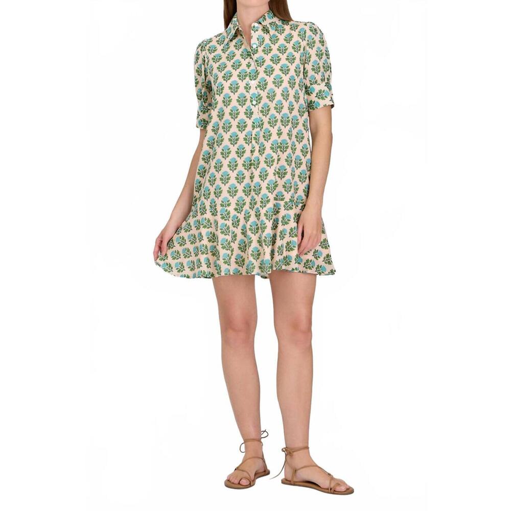NEW LIVRO salt blush liv dress in green